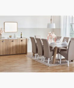 Cambridge 8-Seater Dining Table and 8-pcs Angelic ...