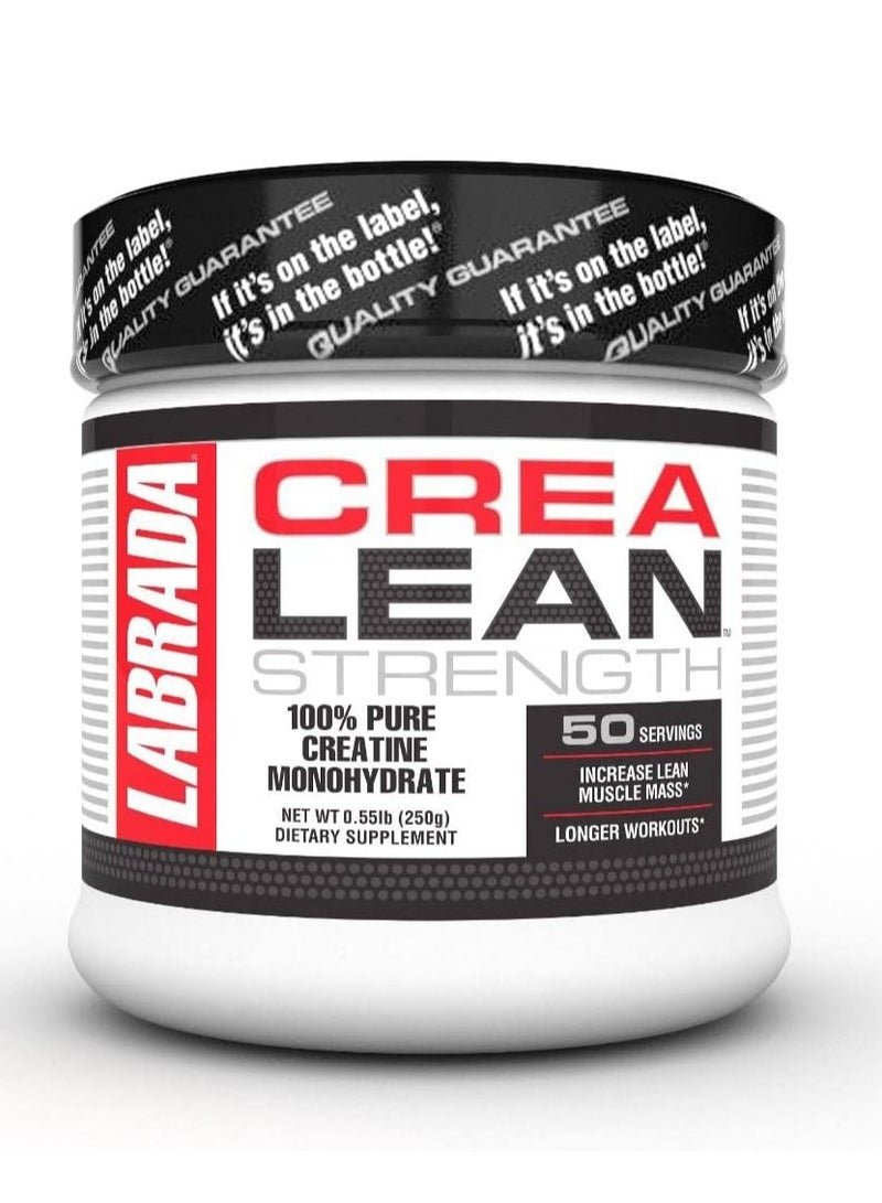 LABRADA Crealean Creatine Monohydrate Powder 250g 50 Servings