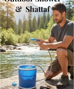 ZEESQUARE Shattaf Portable Travel Bidet Spray for indoor and outdoor With Bucket