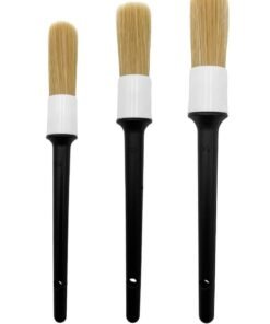 Oasisgalore 3PCS Car Auto Detailing Brush Set，Car Cleaner Brush Set for Interior Exterior, Wheels, Tires，Seats
