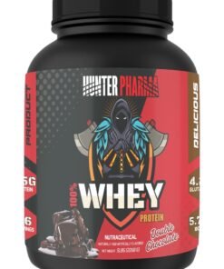 HUNTER 100% Whey Protein 5 Lbs - 25g Protein with BCAA & Glutamine for Muscle Recovery (Double Chocolate)