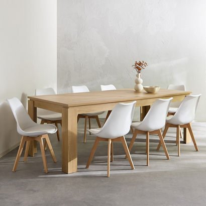 Bali 10-Seater Dining Table with 10-Piece Toto Din...