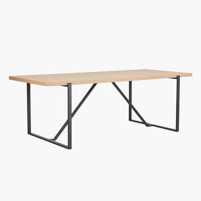 Indus 8-Seater Dining Table with 8 Marwell Dining ...