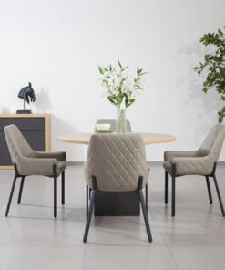 Winchester 4-Seater Round Dining Set