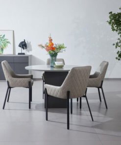 Winchester 4-Seater Round Dining Set