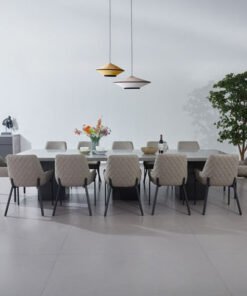 Winchester 12-Seater XL Dining Table with Chairs a...