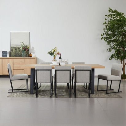 Iris 8-Seater U-Shape Modular Dining Set with Side...