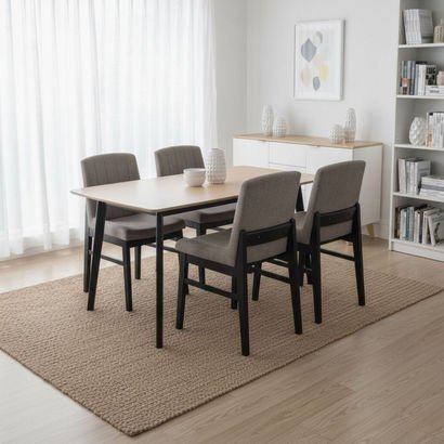 Scandi Caspian 4-Seater Dining Set