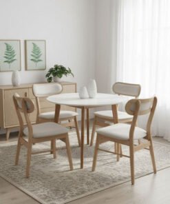Scandi Nordi 4-Seater Round Dining Set