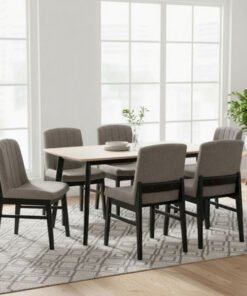 Scandi Caspian 6-Seater Dining Set