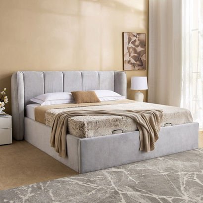 Hampton Carmen Upholstered King Bed - 180x200 cm