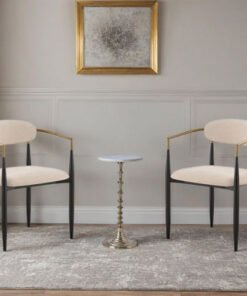 Roma Genuine Marble Top with Nayalis Chair Package