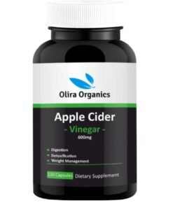 Olira Organics Apple Cider Vinegar 120 Capsules | Digestion | Detoxification | Weight Management