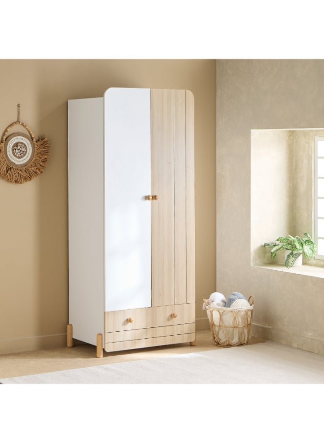 Home Box Flair 2-Door Wardrobe with Drawer
