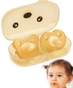 Sharpdo 2-Pack Silicone Baby Pacifier Set Day & Night for 0-24 months