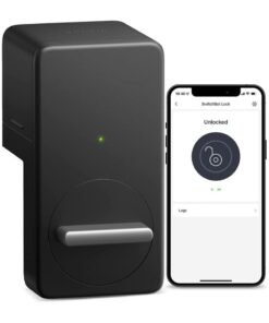SwitchBot Smart Lock Bluetooth Electronic Deadbolt – Keyless Entry Smart Door Lock for Front Door – Compatible with WiFi Bridge, App & Voice Control (Alexa, Google, Siri)