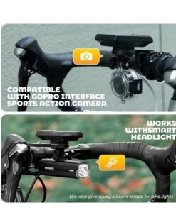 Barakah Bicycle Seat Post Bracket Support, Bike Computer Mount Compatible with Garmin GPS, CNC Aluminum Handlebar 22-35mm Stand Holder - Image 3