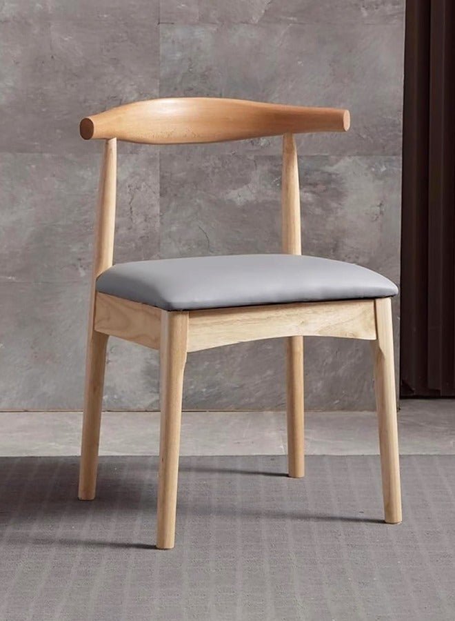 fashionhome Multipurpose Use Modern Kitchen Armless Side Chair with Metal Legs Curved Backrest Dining Chair Comfortable Fabric and Foam Seat Living Room Chair for Home Office Resturants 49x34x76 cm
