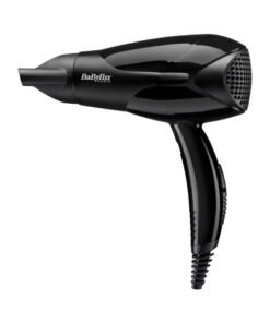 BaByliss Powerlight 2000 Dryer, Lightweight And Powerful 2000W Dryer With Quick Drying Time, 2 Heat And 2 Speed Control, Easy To Handle And Efficient And Customizable Settings, D212Sde Black
