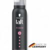 Schwarzkopf TAFT Hair Foam Strong Hold – 150 ml | Cashmere-Like Softness for Dry & Damaged Hair | Protects Against Humidity & Wind | Vegan, Silicone-Free, PETA Approved