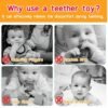 Gonice Baby Teether Toy Chew Toy TV Remote Control Shape Teething Relief Baby Toy For Infants