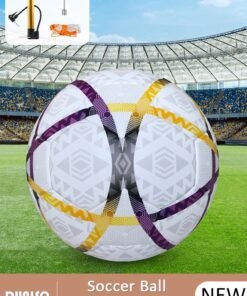 DUNISO Soccer Ball Size 5 High Quality Football For Training Playing Waterproof And Wear Resistant Football for Official Matches With Air Pump Net Bag And Ball Needles Indoor Outdoor Game Soccer Ball