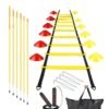DUNISO Agility Ladder,Agility Training Equipment With Storage Bag,Soccer Speed Ladder,Football Footwork Ladder,Workout Ladder for Kid Adult for Soccer, Speed, Football, Exercise Training, Foldable and Tangle-Free (6M)