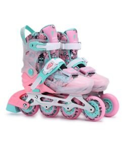 LIMOS Adjustable Inline Skates Roller Skating Shoes for Girls Boys Teenagers and Beginners