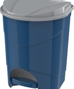 Cosmoplast Plastic Pedal Trash Waste Bin 10 Liters Blue 10.0Liters