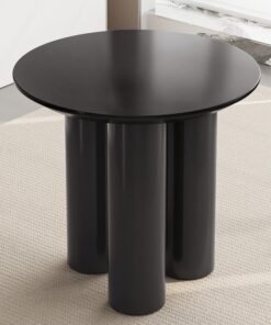Kitchen circular dining table, modern three legged dining table, 76.2cm suitable for a table of 2 people, minimalist home style dining table furniture, suitable for breakfast tables in living rooms, kitchens, and dining rooms, with small space and only a dining table