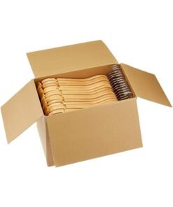YANEK Solid Wood Hangers Non-Slip With Notches Natural 100 Natural 40cm Natural 40cm