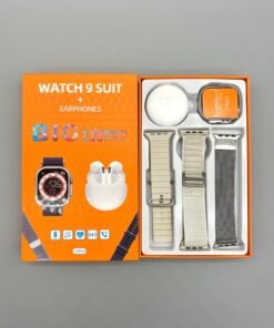 SUIT 9 Suit Smart Watch with 2.09 Inch HD Display Bluetooth Call Game Smartwatch IP67 Waterproof with Heart Rate Sleep Monitoring and Earphones