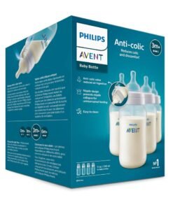 Avent PHILIPS AVENT Philips Anti-Colic Baby Bottles, 330ml, 4pk, Clear
