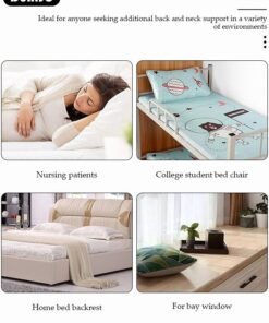 Alternative view of DUNISO Lifting Bed Backrest, 5 Gears Portable Folding Adjustable Sit-Up Back Rest, Multi-Function Floor Chair for Bed, Backrest Chair for Reading, Bed Backrest Support with Head Pillow for Neck Head Lumbar Support