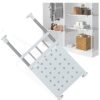1Pcs Tension Shelf Expandable Closet Shelf Adjustable Storage Rack Wardrobe Layered Partition Cabinet Organizer Separator Shelf for Wardrobe Cabinets Cupboards elescopic shelves