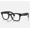 Ray-Ban WAYFARER (Gen 2) Frame Matte Black Lenses Clear Matte Black/Clear