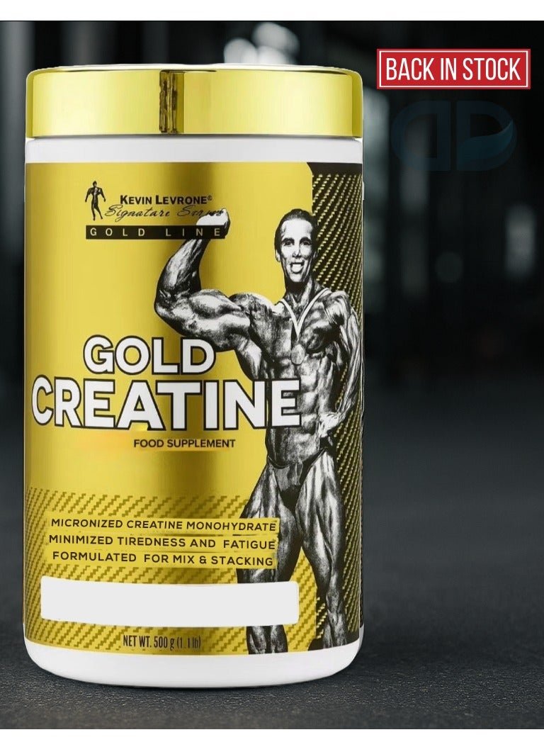 Kevin Levrone Gold Creatine Monohydrate Micronized 100 Servings 500 Grams, Unflavoured