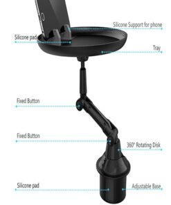 Dining Table For Car with Phone Holder  Food Storage Rack for Travel, Car Table Tray