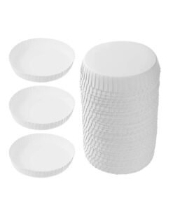 100pcs Recycled Paper Cup Lids for Coffee and Tea, Ideal for Travel, Hotels, Coffee Shops, Parties, Weddings, and Home Use (6.5 x 6.5cm)