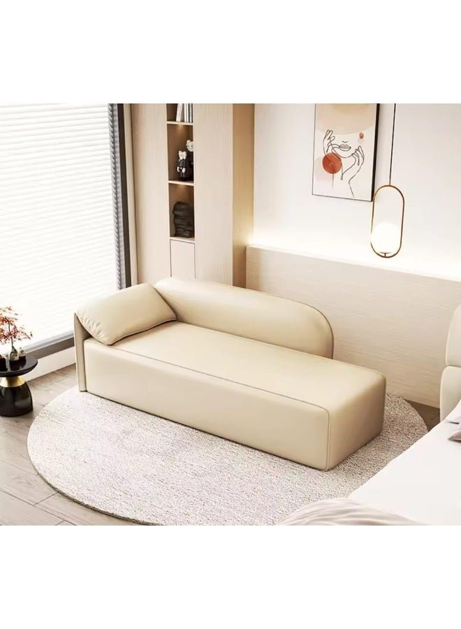 Modern Minimalist Faux Leather Sofa