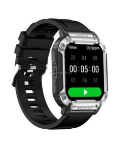 BlueFire NK36 Smart Watch 2025/2024 Edition – 1.83” HD Touchscreen Fitness Tracker with Bluetooth Calling, IP67 Waterproof Sports Watch for Men & Women, Heart Rate & Sleep Monitor, Multi-Sport Modes, 4-Day Battery, 300mAh Magnetic Charging, Smart Notifications, Compatible with Android & iOS – Alloy Body, Soft Silicone Strap