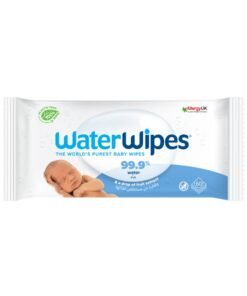 WaterWipes Original Plastic Free Baby Wipes, 60 Wet Wipes, 99.9% Water Based And Unscented For Sensitive Skin