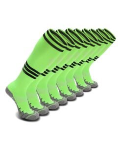 SKY WING Mens Baseball Socks Football Softball Knee High Sock Unisex Athletic Soccer Socks  1/2/3/4 Pairs for Youth Adult  Men and Women