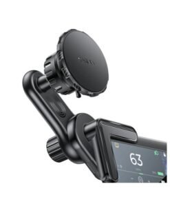 Yesido C212 Magnetic Car Phone Holder with Built-in Base Locking Knob | Snap-On Floating Screen Mount for Dashboard & Windshield | 360° Adjustable Strong Magnet Mobile Holder | Secure Grip for All Smartphones | Anti-Shake & One-Hand Operation