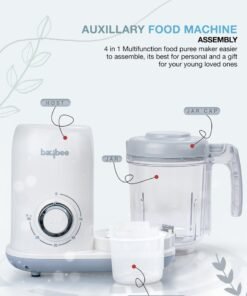 BAYBEE Blendy 5-in-1 Baby Food Maker Electric Baby Food Processor for Baby Food Maker with Steamer & Grinder | Portable Baby Food Steamer and Blender for Baby Food Puree Baby Food Mixer with Defrosting & Warm Function - Image 4