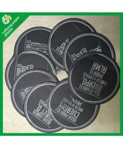 Absorbent Paper Cup Mat Disposable Hotel Room Cup Mat Dining Utensils Table Coaster Drinks Accessories-Color:Black
