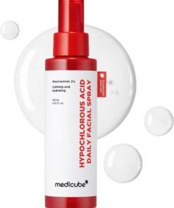 Medicube Power Soothing Spray with 2% Niacinamide & Hypochlorous Acid (125ml), pH Balanced Calming Facial Mist for Sensitive Skin, Hydrating & Purifying Face Spray for Redness Relief, Fragrance Free Non Comedogenic Daily Mist