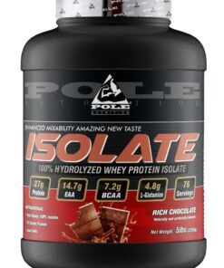 POLE NUTRITION 100%  Hydrolyzed Whey Protein Isolate 5 lbs - Rich Chocolate