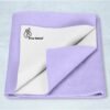 R for Rabbit Waterproof Quick Dry Sheet Bliss for Baby | Anti-Piling Fleece Breatheable Fabric Extra Absorbent Instant Dry Baby Bed/Cot Protector Mat (Size-S,Purple)