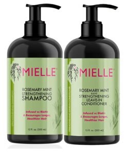 MIELLE Rosemary Mint Hair Strengthening Set - Shampoo And Conditioner 355ml 710ml